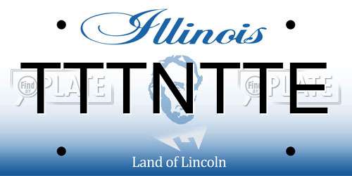 TTTNTTE Illinois License Plate
