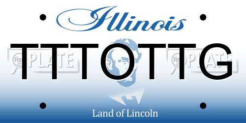 TTTOTTG Illinois License Plate