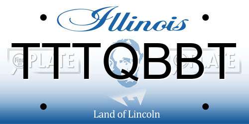 TTTQBBT Illinois License Plate