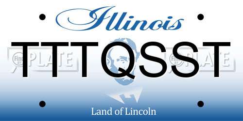 TTTQSST Illinois License Plate