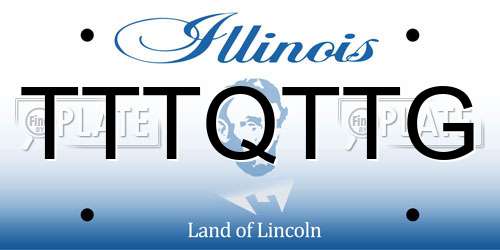 TTTQTTG Illinois License Plate