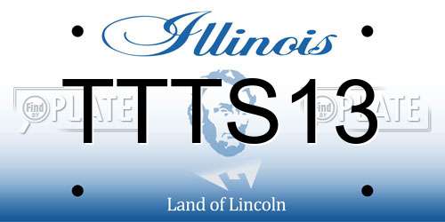 TTTS13 Illinois License Plate