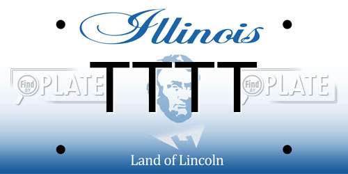 TTTT Illinois License Plate