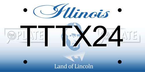 TTTX24 Illinois License Plate