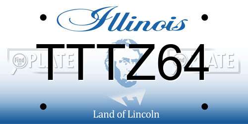 TTTZ64 Illinois License Plate