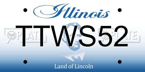 TTWS52 Illinois License Plate