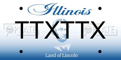 TTXTTX Illinois License Plate