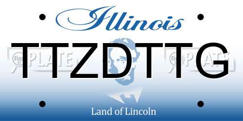 TTZDTTG Illinois License Plate