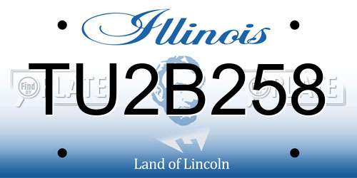 TU2B258 Illinois License Plate