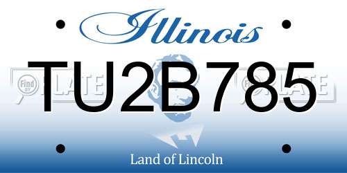 TU2B785 Illinois License Plate