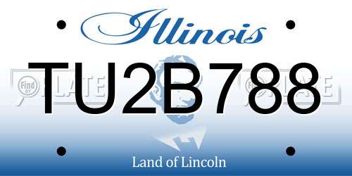 TU2B788 Illinois License Plate