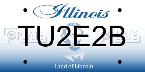 TU2E2B Illinois License Plate