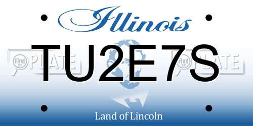TU2E7S Illinois License Plate