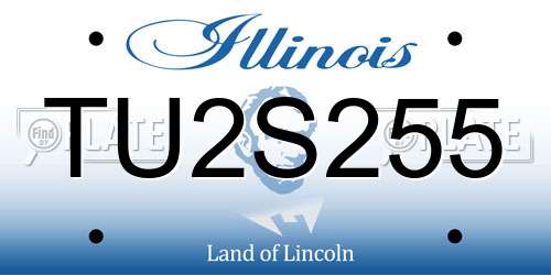 TU2S255 Illinois License Plate