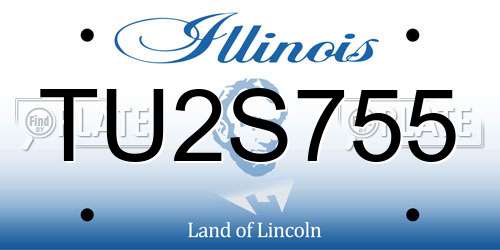 TU2S755 Illinois License Plate