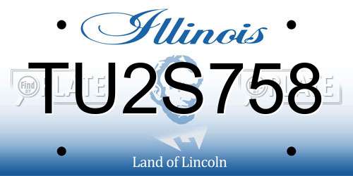 TU2S758 Illinois License Plate