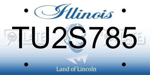 TU2S785 Illinois License Plate