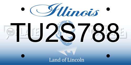 TU2S788 Illinois License Plate
