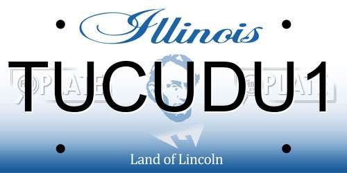 TUCUDU1 Illinois License Plate