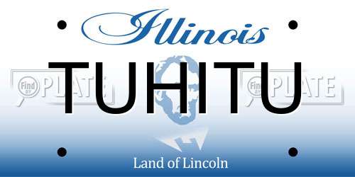 TUHITU Illinois License Plate