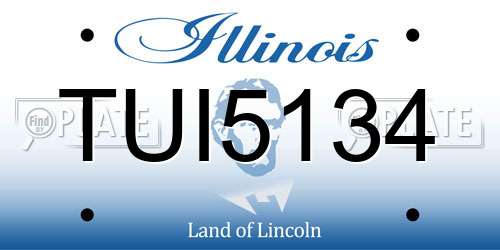 TUI5134 Illinois License Plate