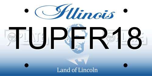 TUPFR18 Illinois License Plate