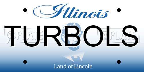 TURBOLS Illinois License Plate