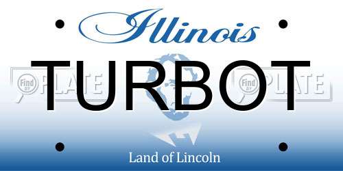 TURBOT Illinois License Plate