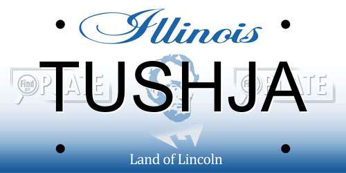 TUSHJA Illinois License Plate