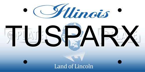 TUSPARX Illinois License Plate