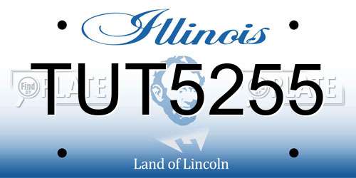TUT5255 Illinois License Plate