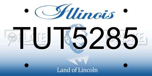 TUT5285 Illinois License Plate
