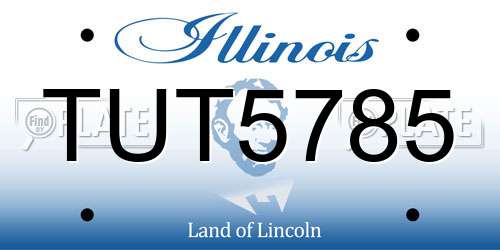 TUT5785 Illinois License Plate