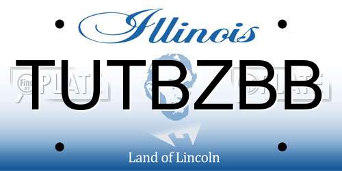 TUTBZBB Illinois License Plate
