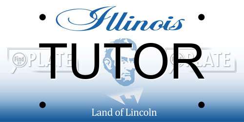 TUTOR Illinois License Plate
