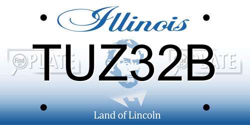 TUZ32B Illinois License Plate
