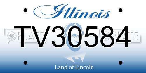 TV30584 Illinois License Plate