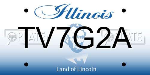 TV7G2A Illinois License Plate