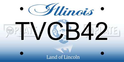 TVCB42 Illinois License Plate