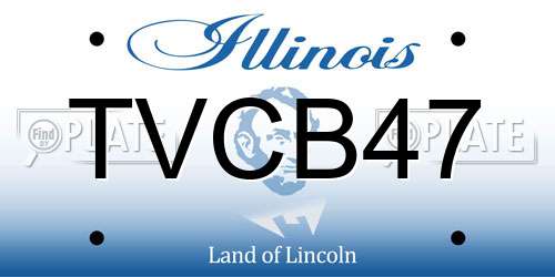 TVCB47 Illinois License Plate