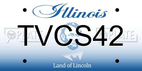 TVCS42 Illinois License Plate
