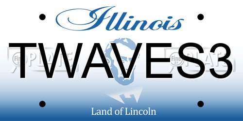 TWAVES3 Illinois License Plate