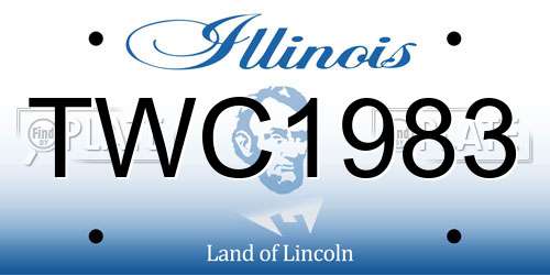 TWC1983 Illinois License Plate