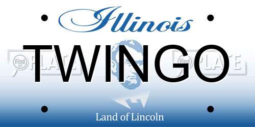 TWINGO Illinois License Plate