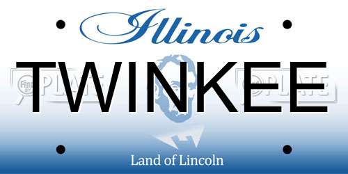 TWINKEE Illinois License Plate