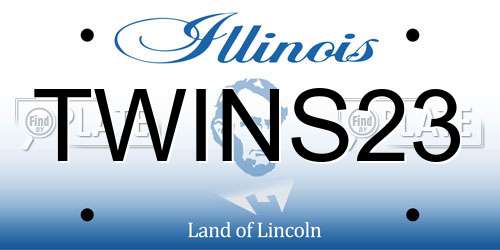 TWINS23 Illinois License Plate