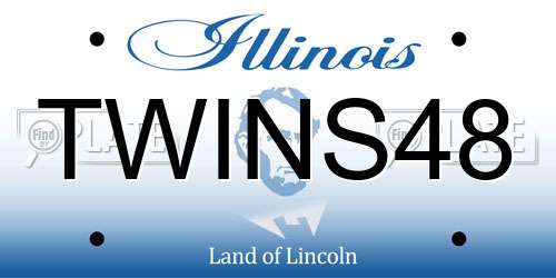 TWINS48 Illinois License Plate