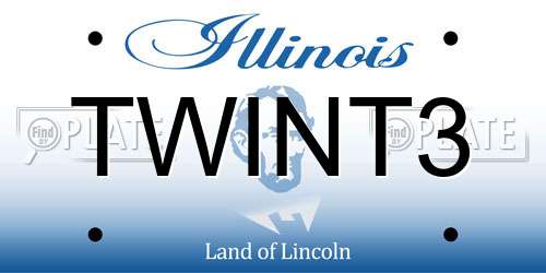 TWINT3 Illinois License Plate