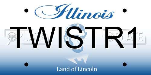 TWISTR1 Illinois License Plate