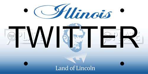 TWITTER Illinois License Plate